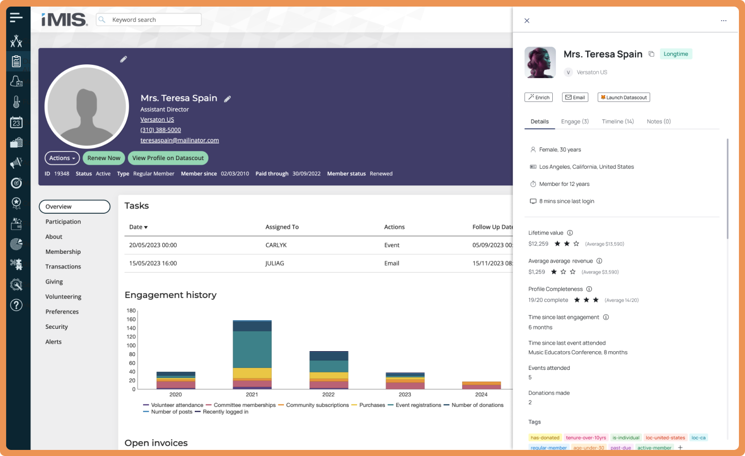 Datascout Profile Product Screenshot